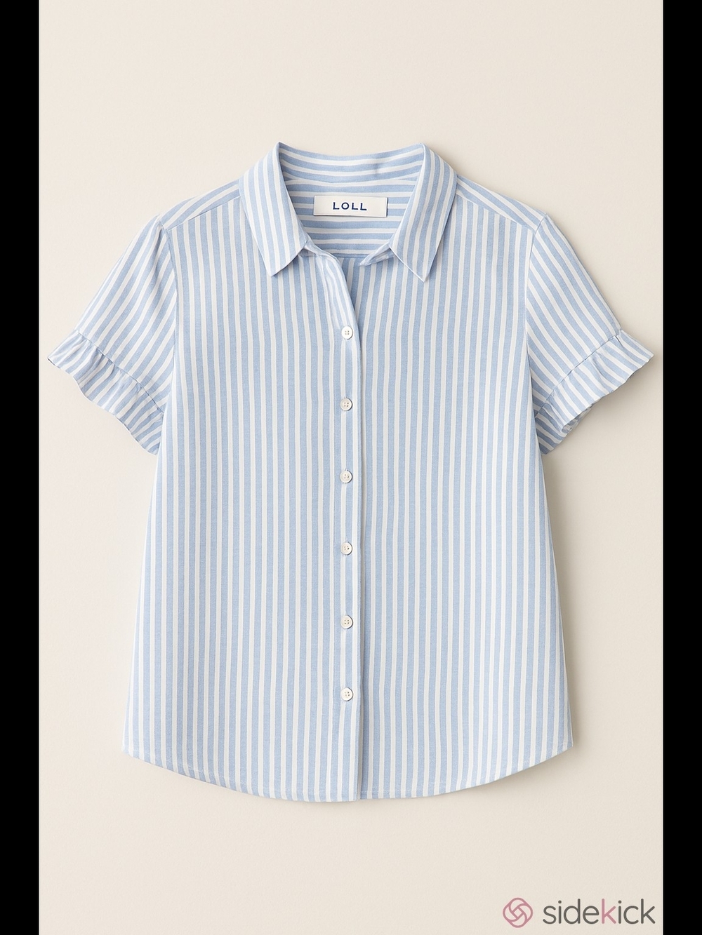 Lola River Short Sleeve Button-down Shirt, L size